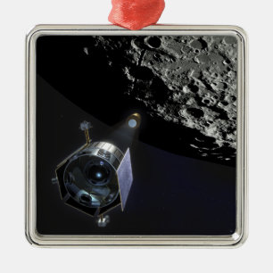 Ornement En Métal L'observation de cratère lunaire