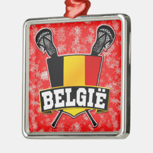 Ornement En Métal Logo de la crosse du drapeau de Belgique