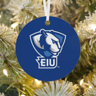 Ornement En Métal Logo Eastern Illinois University Panthers