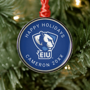 Ornement En Métal Logo Eastern Illinois University Panthers