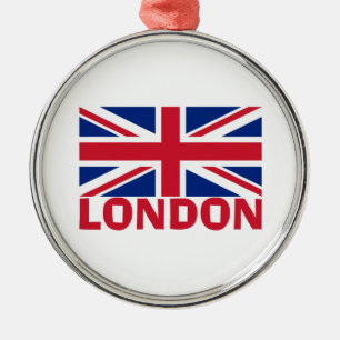 Ornement En Métal Londres en rouge
