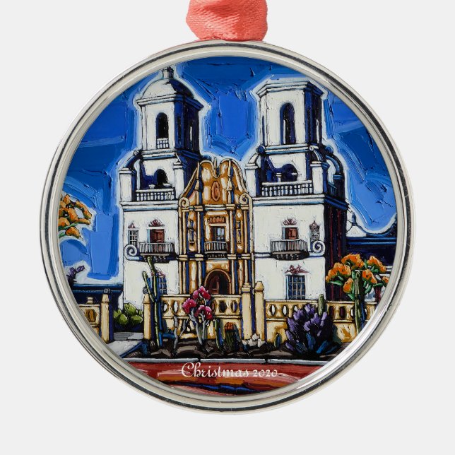 Ornement En Métal L'ornement de Noël San Xavier 2020 (Devant)