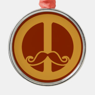 Ornement En Métal L'ornement Peace Stache
