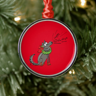 Ornement En Métal Loup Noël Funny Mignonnes Enfants