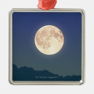 Ornement En Métal Lune dans le ciel nocturne