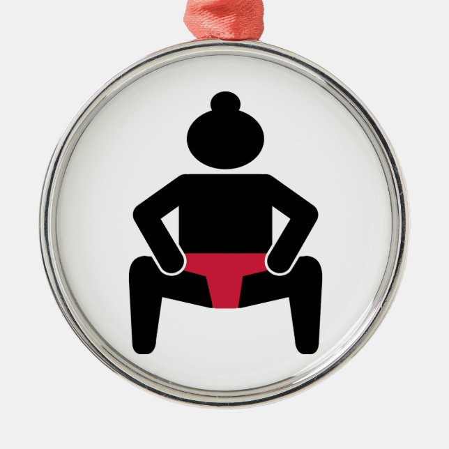 Ornement En Métal Lutteur de sumo (Devant)