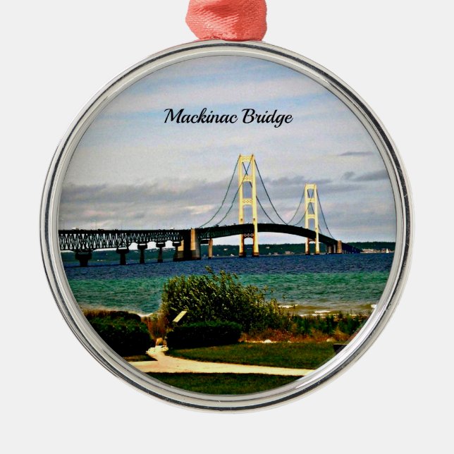 Ornement En Métal Mackinac Bridge, Mackinac Island (Devant)