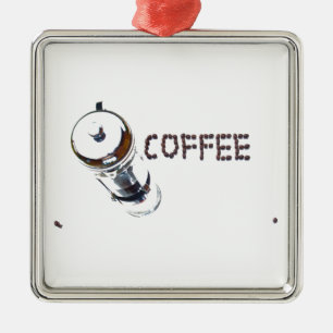 Ornement En Métal Magie du caféAppréciez, 'dès le matin', '