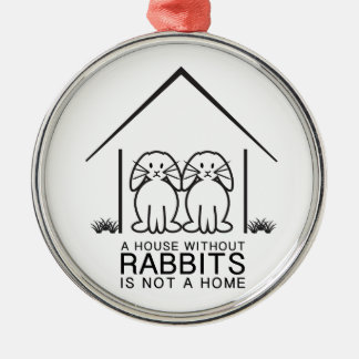Ornement En Métal Maison aux oreilles tombantes de lapin