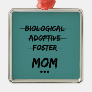 Ornement En Métal … Maman biologique, adoptive, adoptive