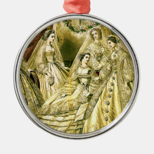 Ornement En Métal Mariage Antique de la Mariée