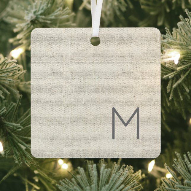 Ornement En Métal Masculine moderne neutre INITIAL, NOM COMPLET (Insitu)