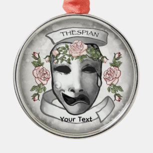 Ornement En Métal Masques d'acteur de théâtre