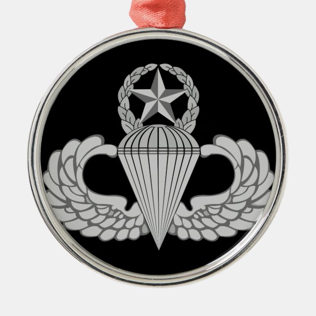 Ornement En Métal Master Jump/Parachutistes Wings (Devant)