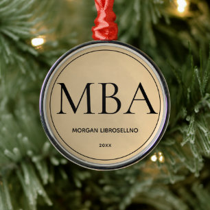 Ornement En Métal MBA Gold