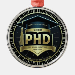 Ornement En Métal Médaille de doctorat de thèse de doctorat
