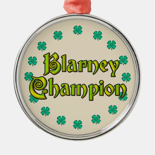 Ornement En Métal Médaille du champion Blarney Métal Ornament (Devant)