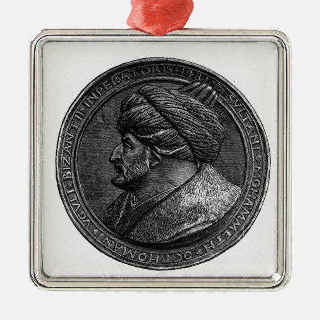 Ornement En Métal Médaillon de Mehmed II (Devant)