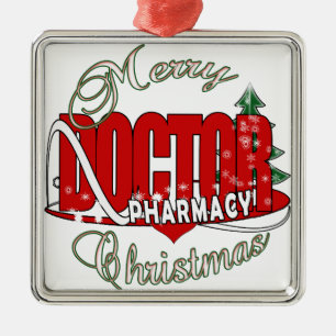 ORNEMENT EN MÉTAL MÉDECIN DE PHARMACIE DE NOËL