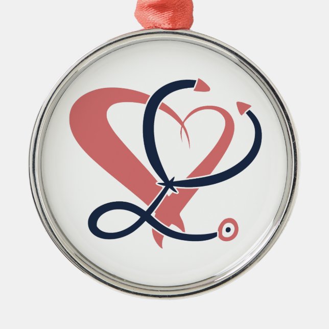 Ornement En Métal Médecin, infirmière, ambulancier, modèle de cadeau (Devant)