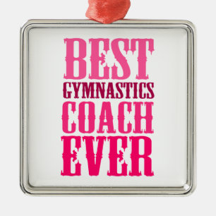 Ornement En Métal Meilleur Entraîneur De Gymnastique Jamais