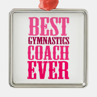 Ornement En Métal Meilleur Entraîneur De Gymnastique Jamais