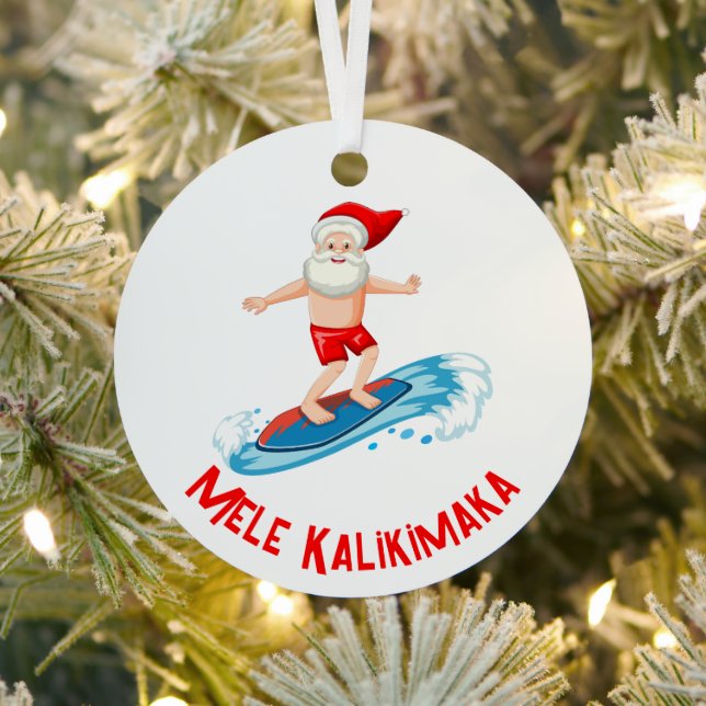 Ornement En Métal Mele Kalikimaka (Insitu)