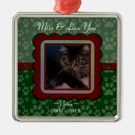 Ornement En Métal Mémorial personnalisé pour animaux de compagnie