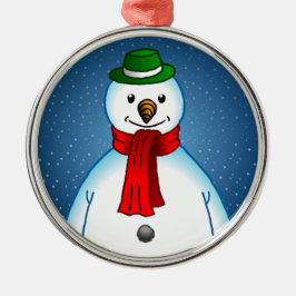 Ornement En Métal Merry Snowman