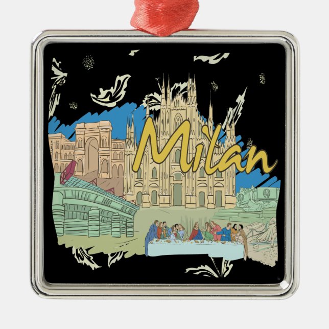 Ornement En Métal Milan (Devant)