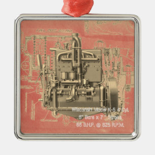 Ornement En Métal Milwaukee Wisconsin Engine Early K