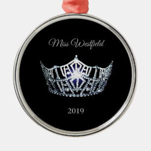 Ornement En Métal Miss America style Crown Christmas Orament