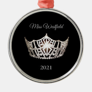 Ornement En Métal Miss America style Crown Christmas Orament