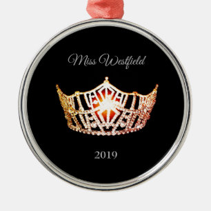 Ornement En Métal Miss America style Crown Christmas Orament