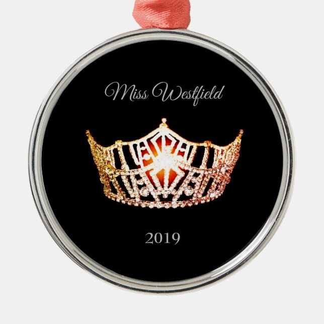Ornement En Métal Miss America style Crown Christmas Orament (Devant)