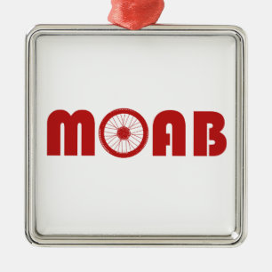 Ornement En Métal Moab (Roue à vélo)