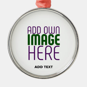 ORNEMENT EN MÉTAL MODÈLE DE TEXTE D'IMAGE BLANCHE SIMPLE MODERNE