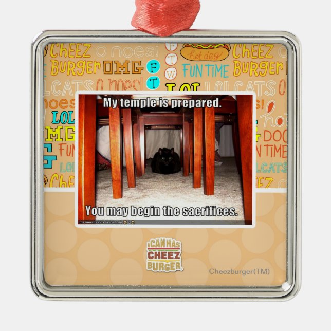 Ornement En Métal Mon temple est préparé (Devant)