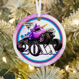 Ornement En Métal Monster Jam Étincelle Écrasement