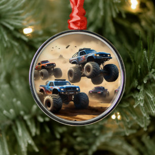 Ornement En Métal Monster Trucks Mayhem,