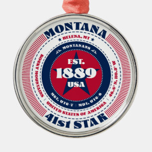 Ornement En Métal Montana 41e cérémonie de Noël d'État