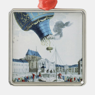 Ornement En Métal Montée de la montgolfière de frères de Montgolfier