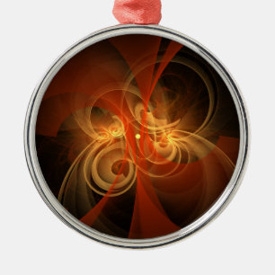 Ornement En Métal Morning magic Abstract Art Round