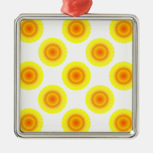 Ornement En Métal Motif de tournesol personnalisé