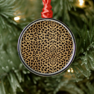 Ornement En Métal Motif d'impression Cheetah