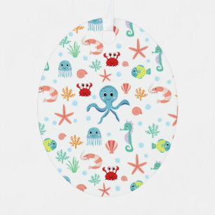 Ornement En Métal Motif du monde marin