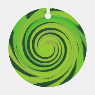 Ornement En Métal Motif vert Twirl Me