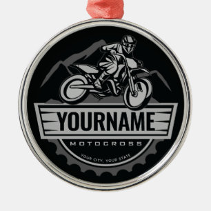 Ornement En Métal Motocross personnalisée Rider Dirt Bike Hill Racin