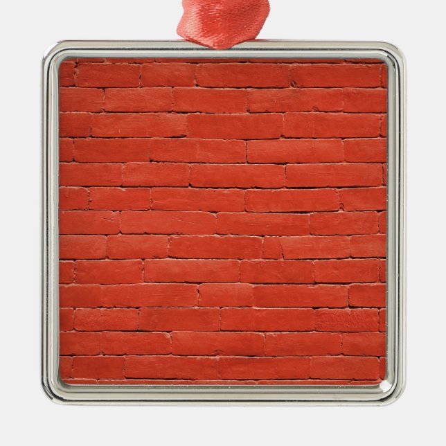 Ornement En Métal Mur rouge orange (Devant)