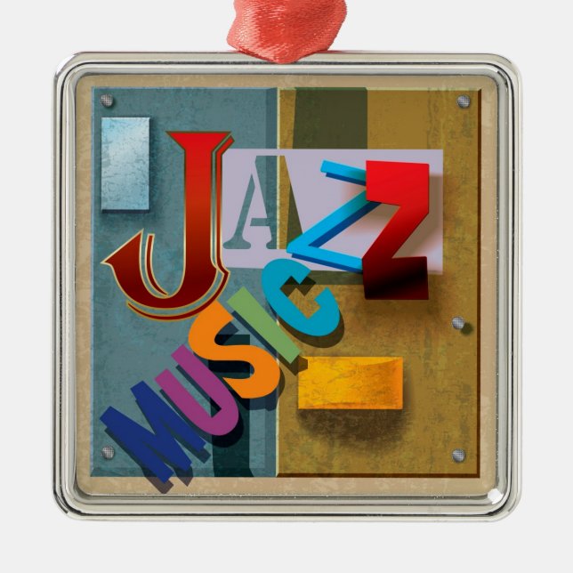 Ornement En Métal Musique JAZZ - SRF (Devant)